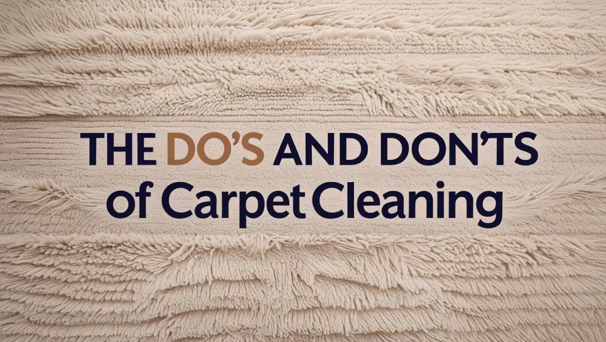 Carpet Cleaning Do's and Don'ts